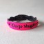 Neon Pink with Black Lettering (braided) - M