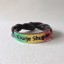 Rainbow with Black Lettering (braided) - M