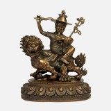 Dorje Shugden Oxidised Brass Statue